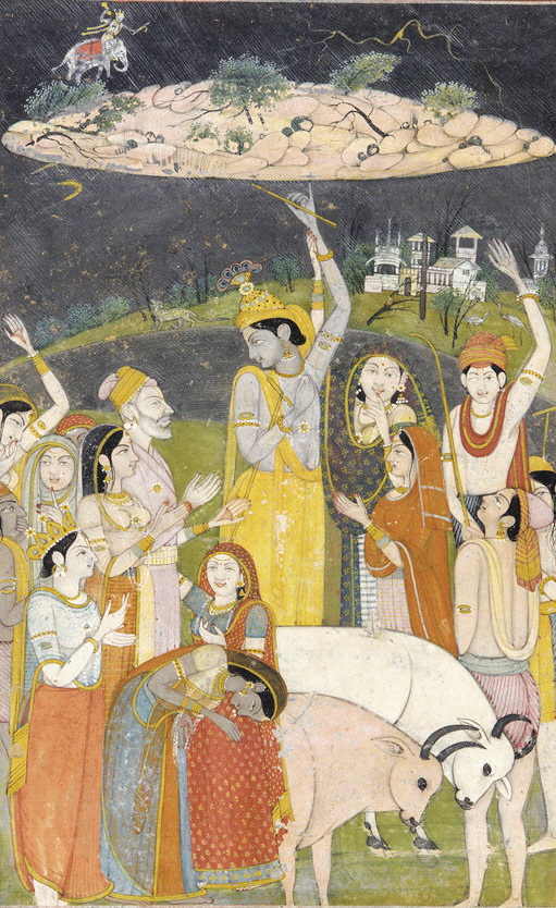 Krishna Holding Mount Govardhan